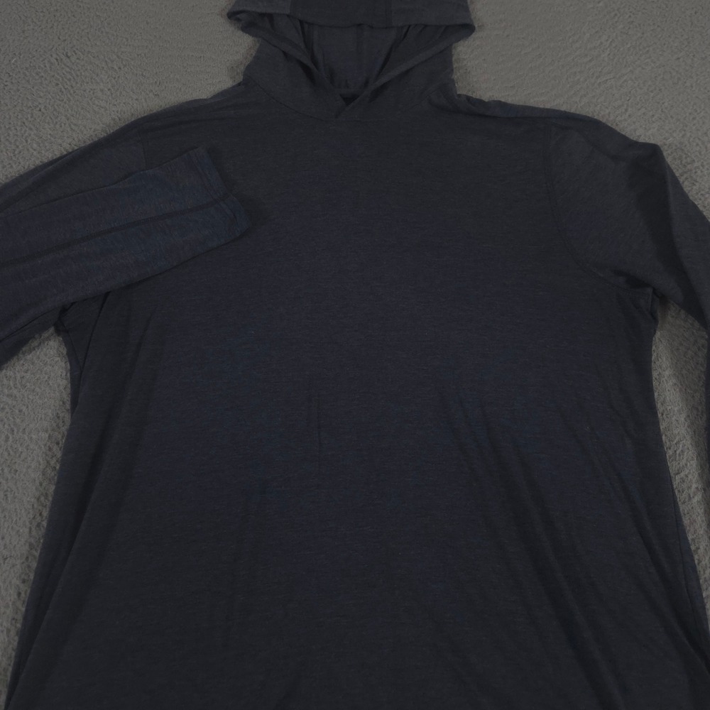 L.L. Bean Hoodie Men Large Navy Everyday SunSmart Tee Long-Sleeve UPF Activewear